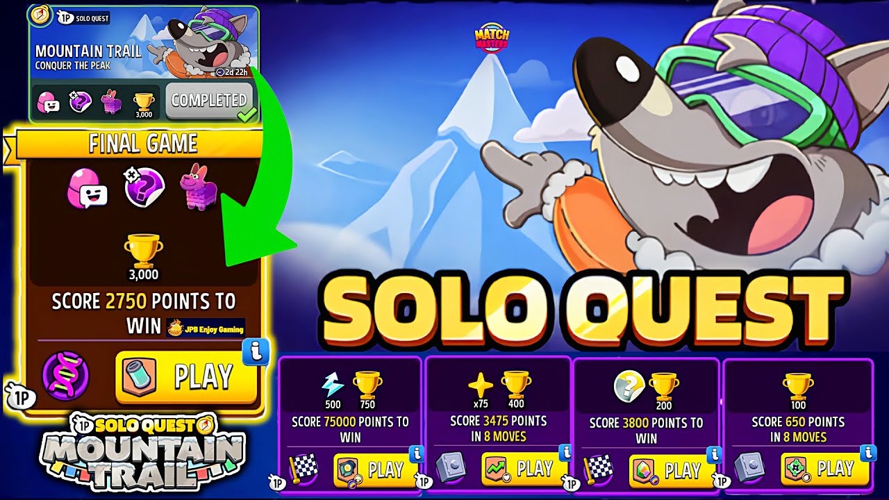 NEW EVENT STARTED! SOLO QUEST MOUNTAIN TRAIL/ 5 SOLO/ Mutation Lab 🧪/ Lights Up/ Score Market 