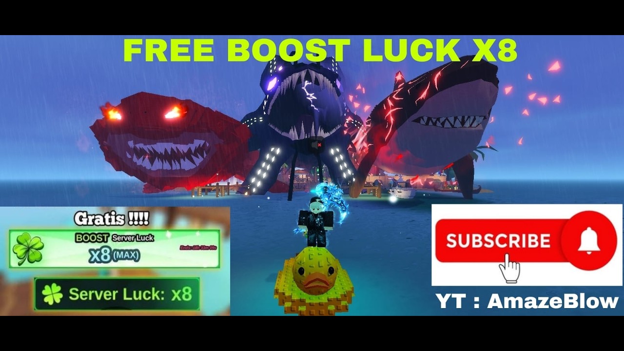 FISH IT - ROBLOX - BOOST X8 - LOVE NESSIE