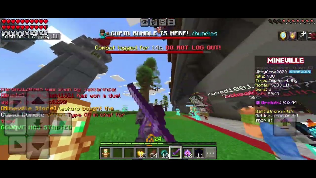 MINEVILLE SMP PULGIN ARE VERY BADDD:( THis player are h@cking 