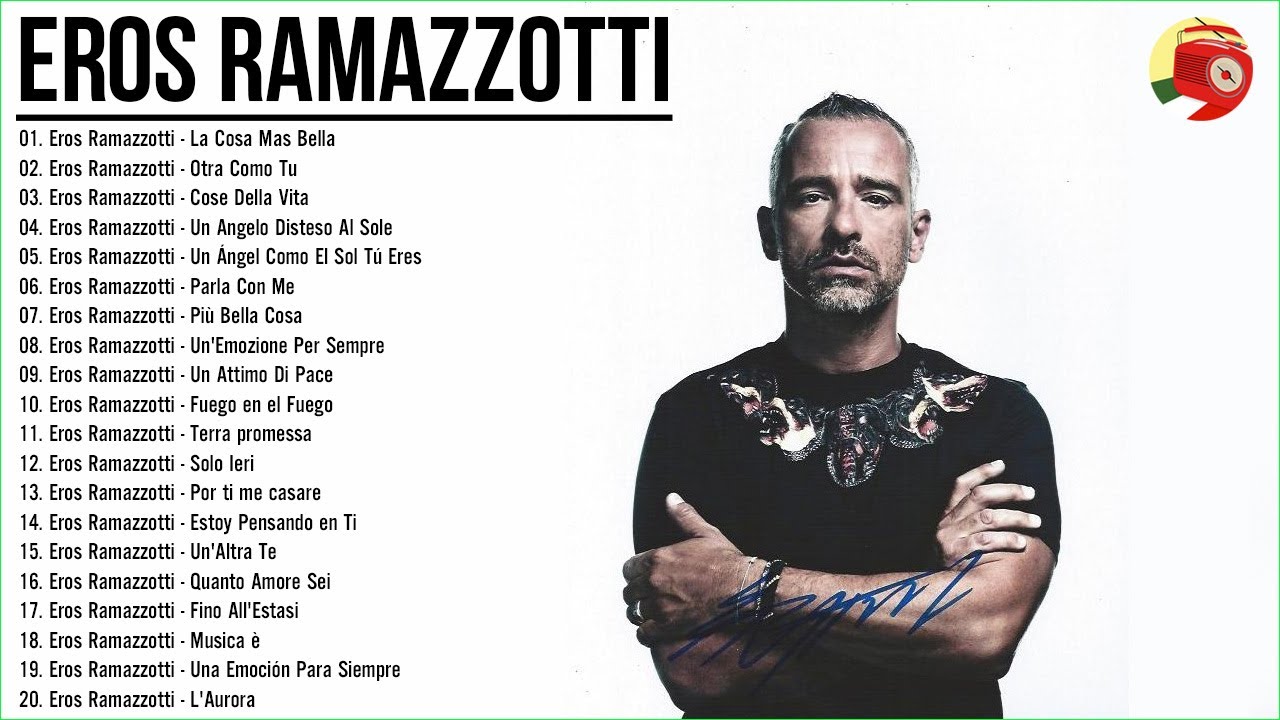 I grandi successi dei Eros Ramazzotti - Le più belle canzoni di Eros Ramazzotti -Eros Ramazzotti mix