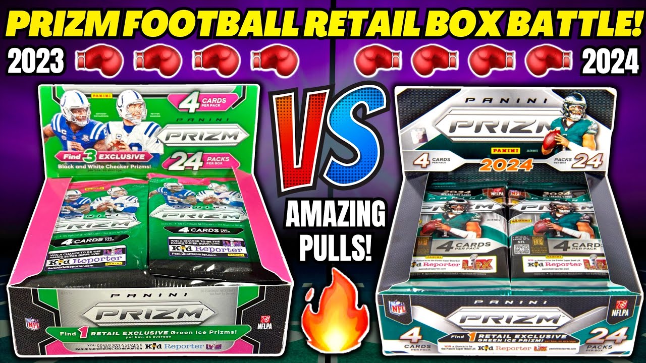 *2023 vs 2024 PRIZM FOOTBALL RETAIL BOX BATTLE!🏈 THE CLOSEST BATTLE OF ALL TIME!🚨