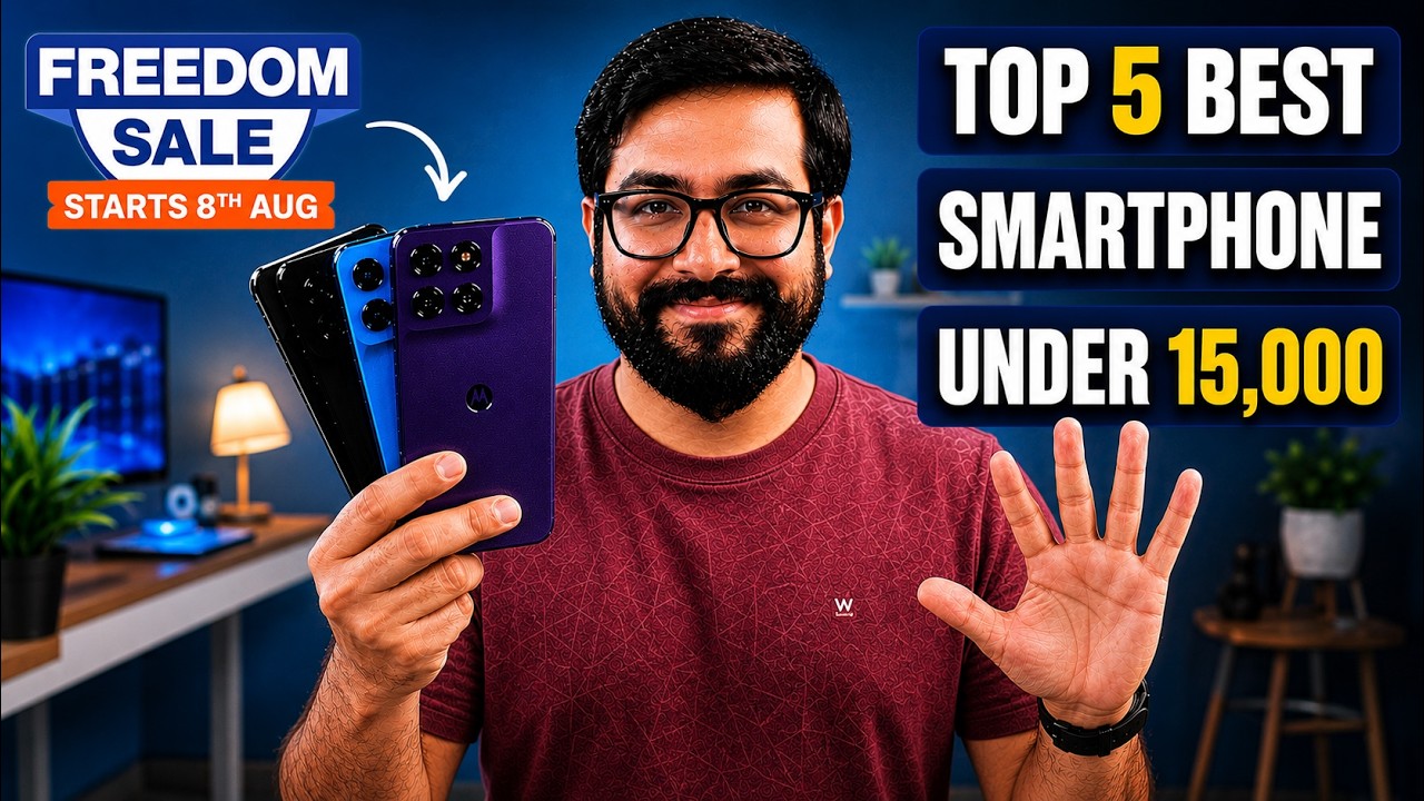 Top 5 Best Phone Under 15000 in Flipkart & Amazon Freedom Sale 2026