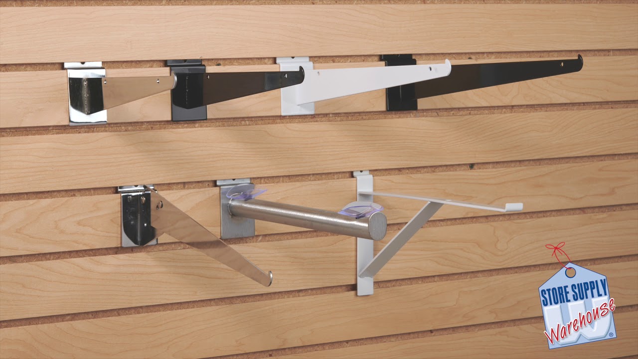 Retail Shelving - Introduction And Options for Slatwall Shelf Brackets