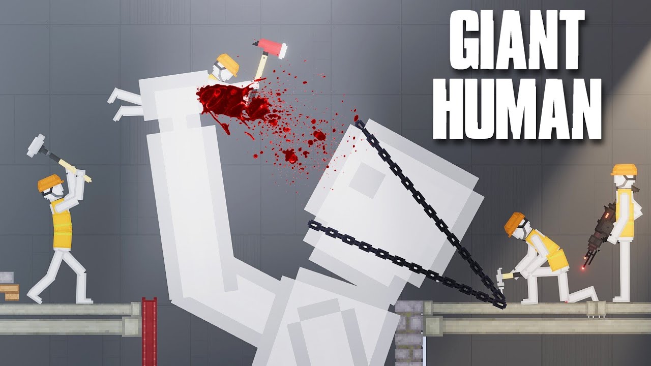 Tiny Human Construction Worker vs Giant Human