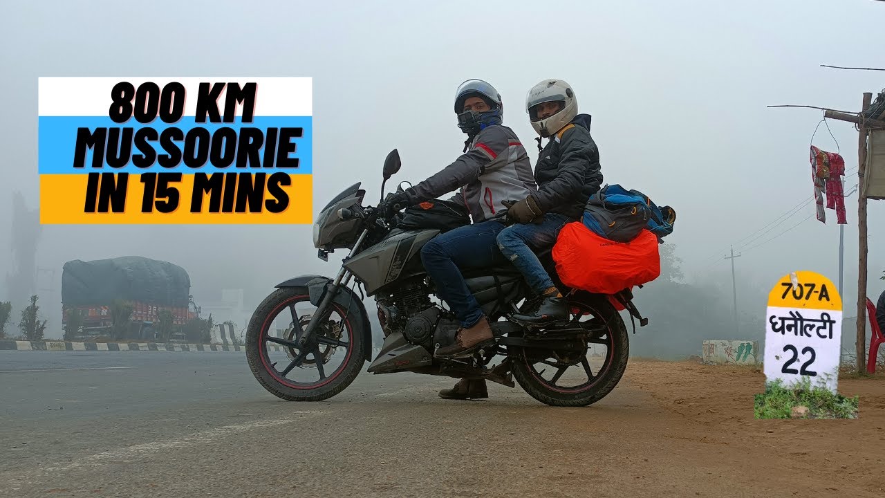 Kanpur to Mussoorie Ride for 17 hours | New Record | 10 Year Old bike #mussoorie #uttarakhand