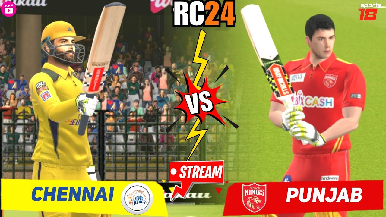 RC24 PBKS vs CSK : Chennai vs Punjab RCPL /IPL 2024 Gameplay !Revenge Time RC24 Auction Match Tamil