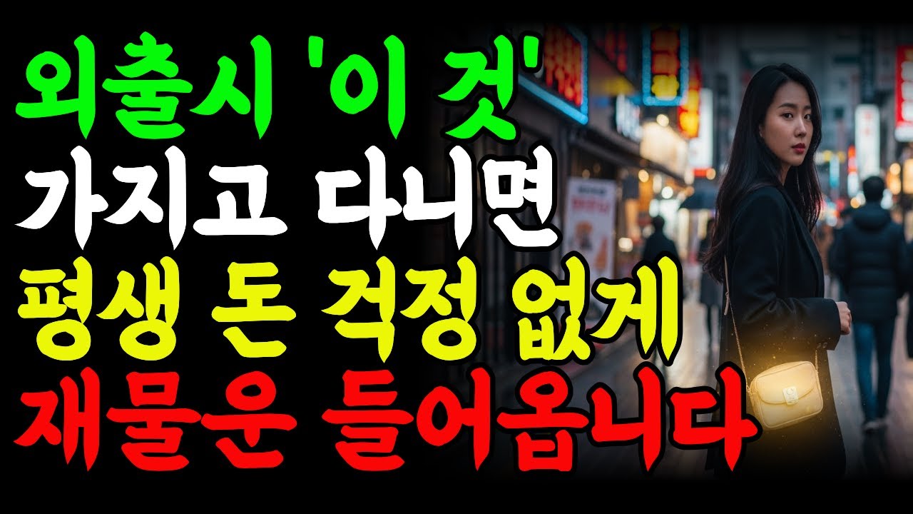외출할 때 '이 것' 가지고 다니면, 돈이 따라옵니다. 재물운 부르는 4가지  | 금전운 부르는 부자 재물운 풍수 소지품 |