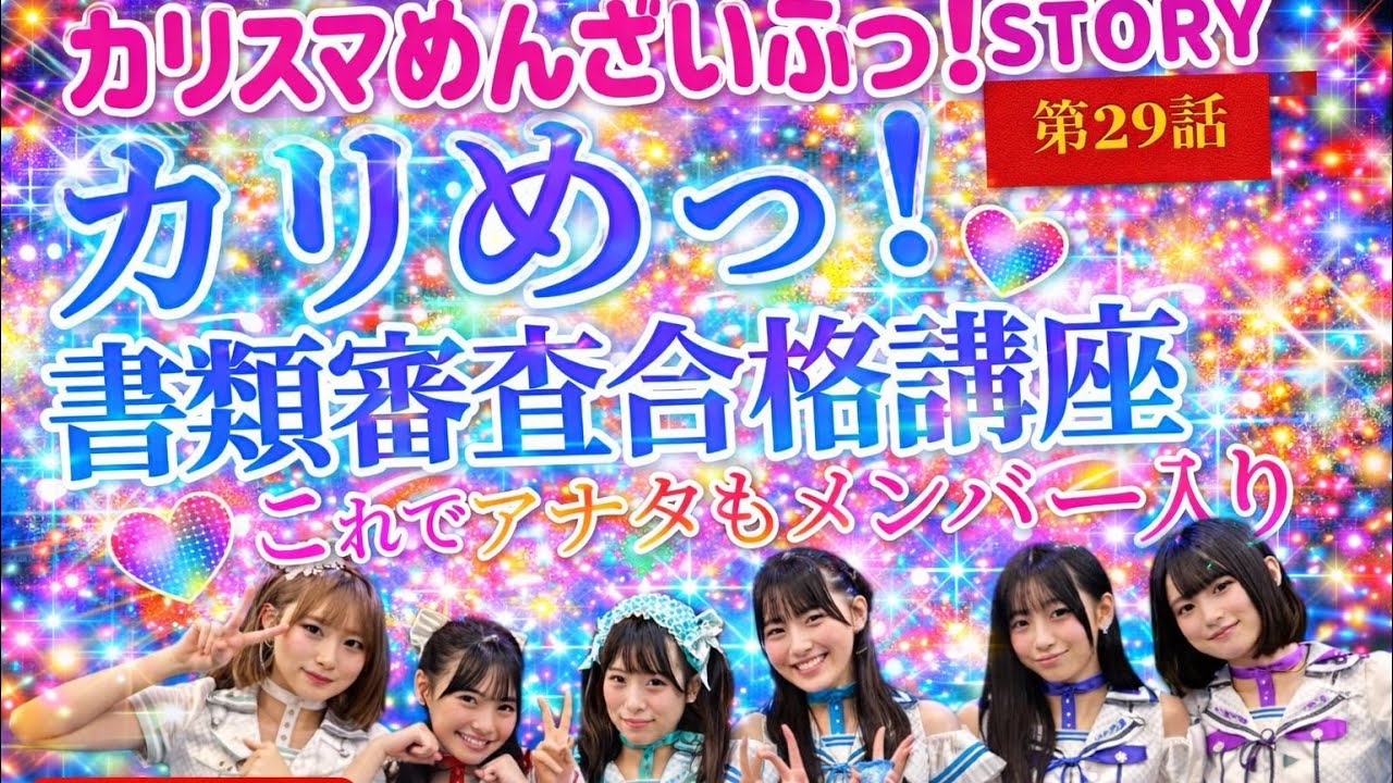 カリスマめんざいふっ！STORY第29話　カリめん書類審査合格講座‼️
