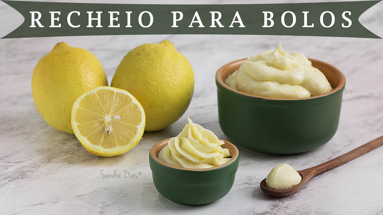 Recheio de Cream Cheese e Limão Siciliano p/ Bolos | Receita Sandra Dias | Especial Bolos Decorados