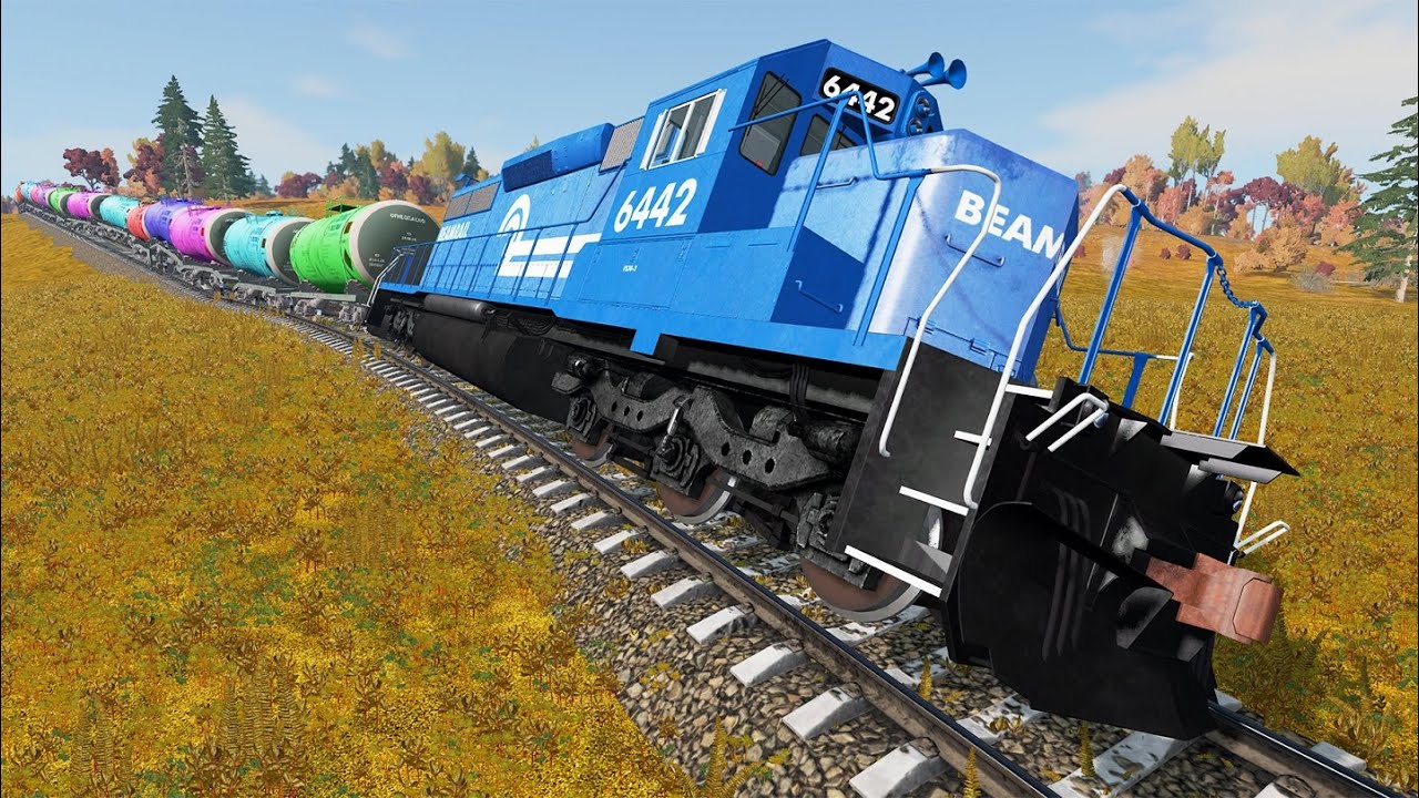 Crazy High Speed Train Crashes #47 - Beamng drive | Dancing Cars