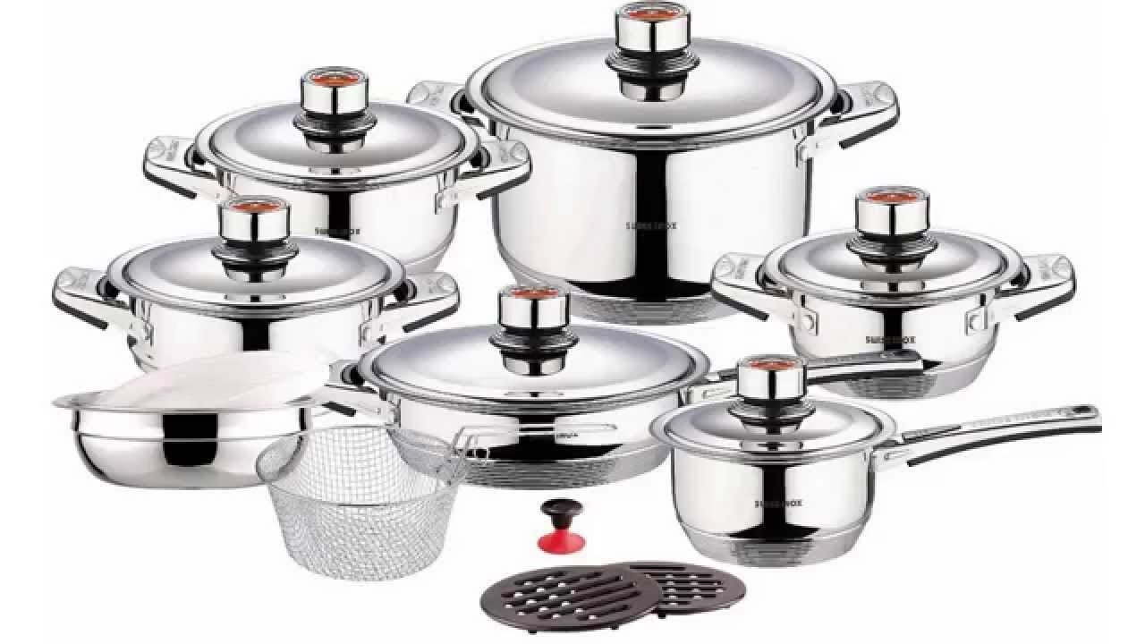 Unboxing #1 Ollas de acero inoxidable-Swiss Inox 9 capas-17 pcs. Set de ollas de amazon