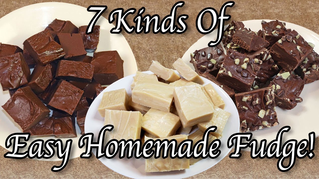 7 Kinds Of Easy Homemade Fudge Recipes! How To Make Fudge At Home