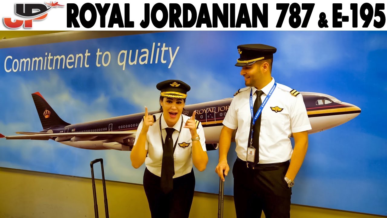ROYAL JORDANIAN 787 & E-195 Cockpit to Heathrow & Aqaba