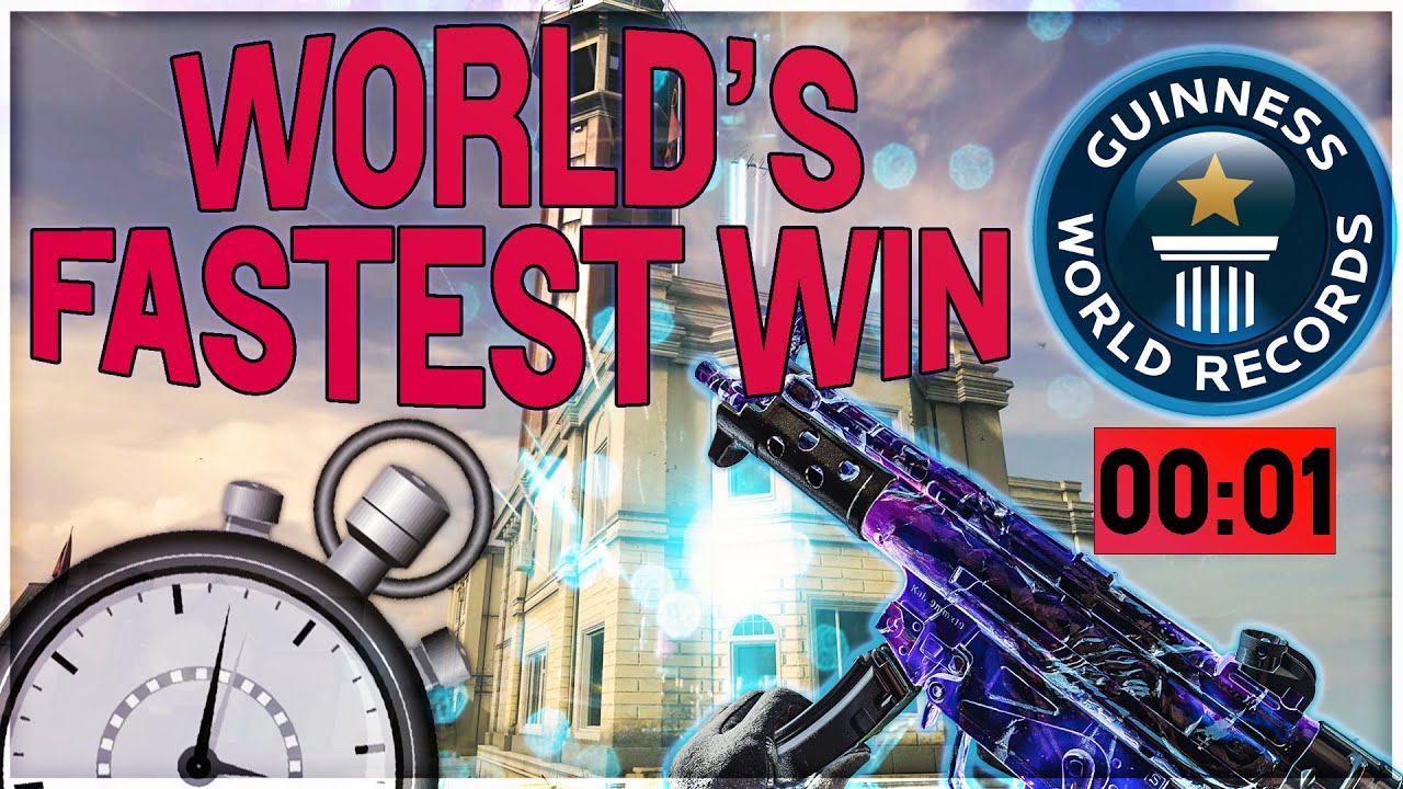 THE ACTUAL WORLD'S FASTEST WARZONE WIN! (00:01 - Rebirth Island)