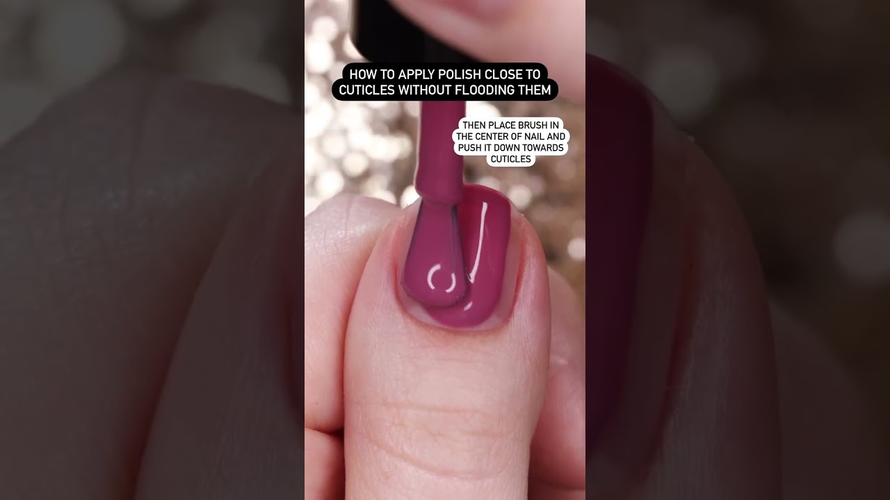 Nail hack to not flood your cuticles! #shorts