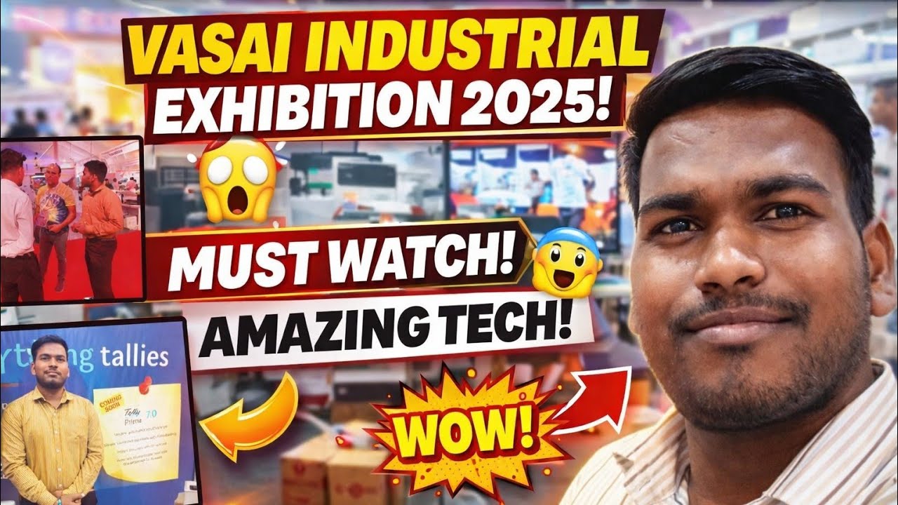 Industrial Exhibition Vlog Vasai 2025 😍 | First Time Experience 😱