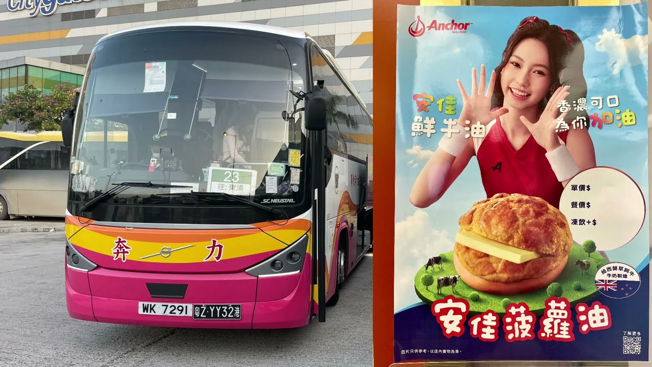 Hong Kong Bus 新大嶼山巴士 Volvo B13R WK7291 @ NLB 23 昂坪⏩️東涌(達東路)￼