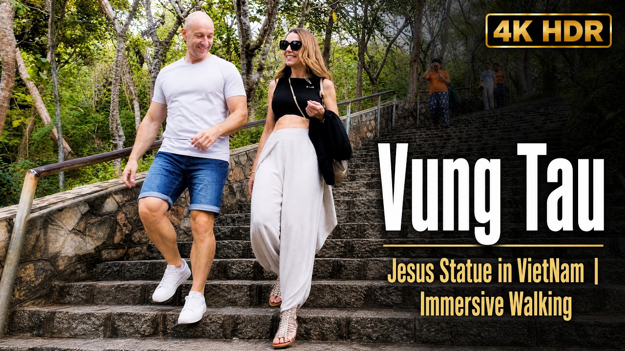 Tao Phung Park Jesus Statue | A Peaceful Walk Above Vung Tau - Vietnam Travel 🇻🇳