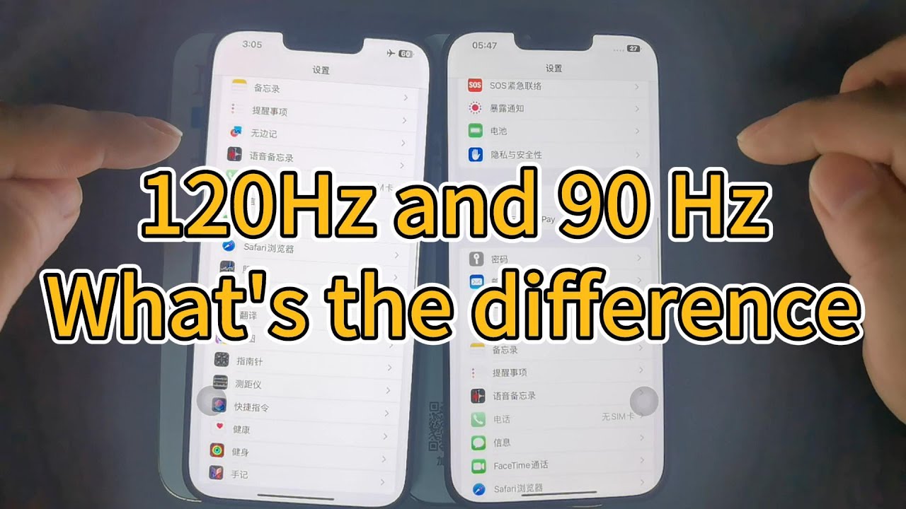 Difference of 120hz and 90hz for iPhone 13 Pro Max Aftermarket Soft OLED
