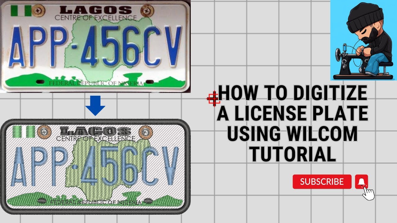 DIGITIZING A LICENSE PLATE | WILCOM TUTORIAL