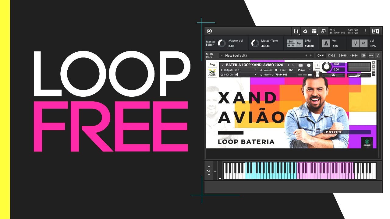 Bateria Xand Avião Loops Kontakt | Grátis | ED Tutoriais