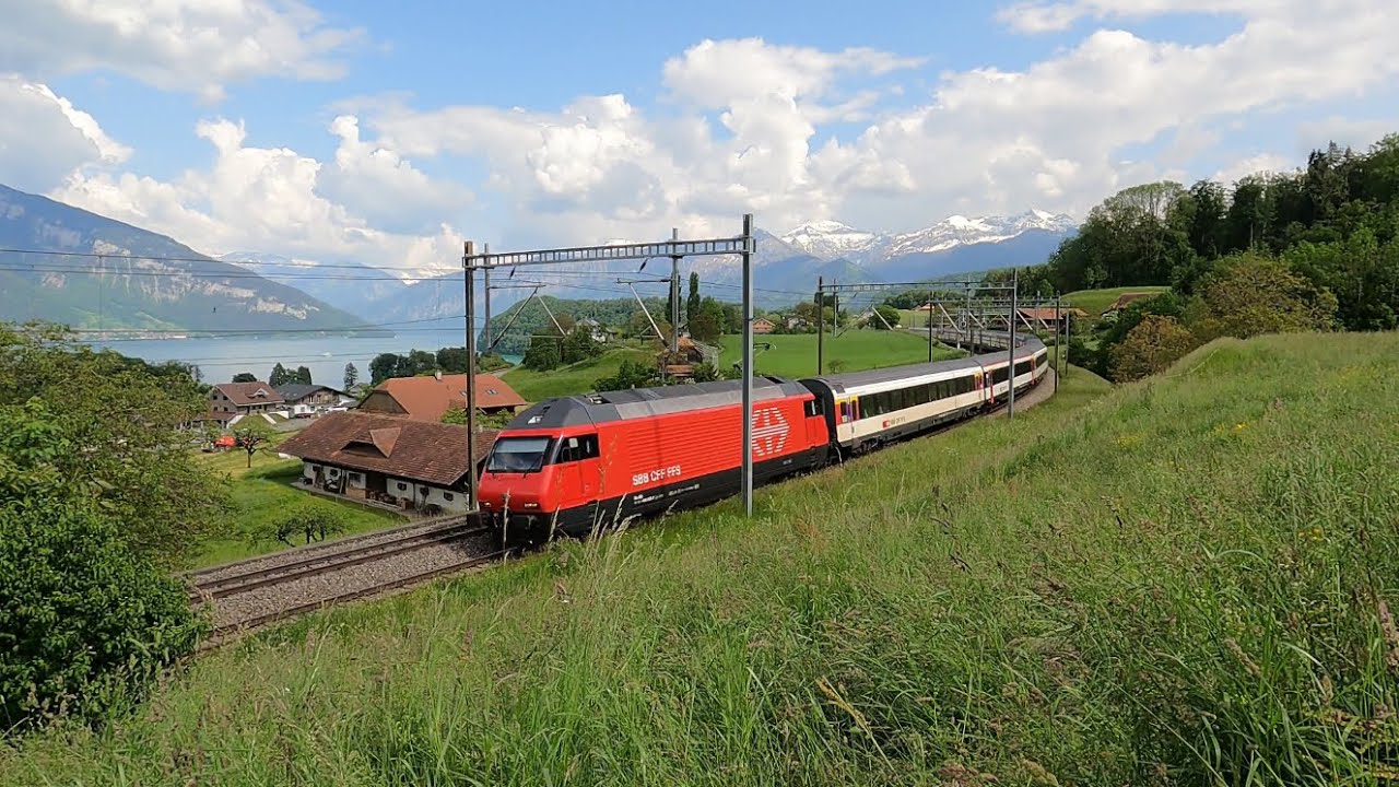 Trainspotting Schweiz, Am Thunersee, 22. Mai 2023, SBB und BLS, Teil 2 (von 2)
