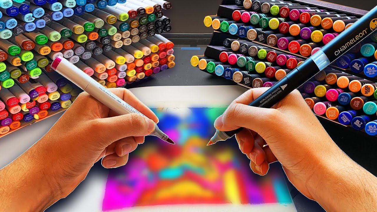 I Use Copic and Chameleon Markers ...