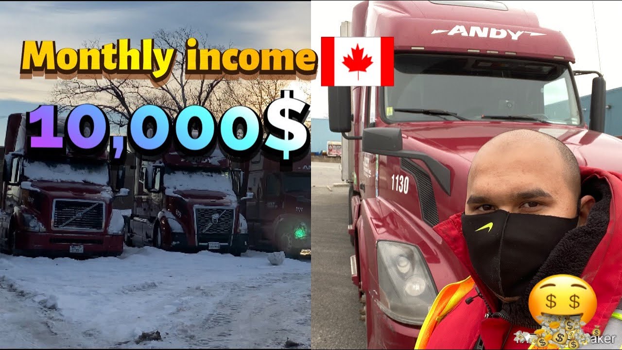 truck driver salary in Canada 🇨🇦 2021 monthly income Canada truck driver