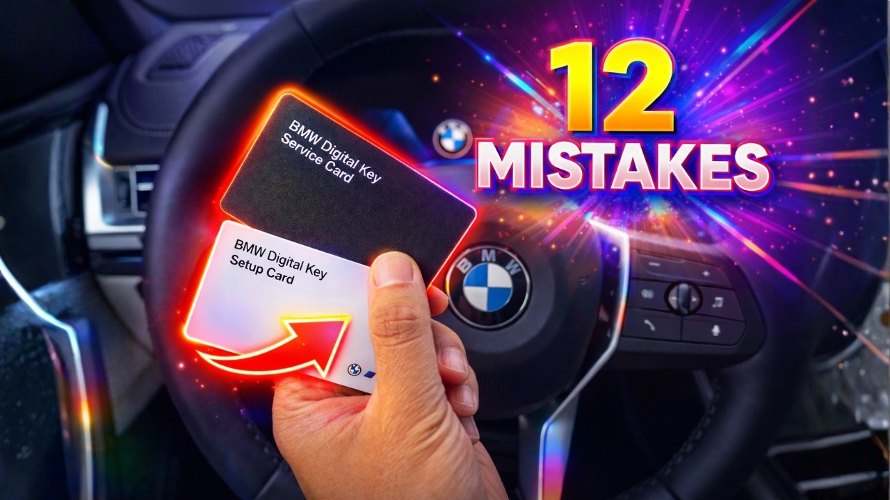 12 ошибок, которые совершает каждый владелец BMW при использовании цифрового ключа BMW!