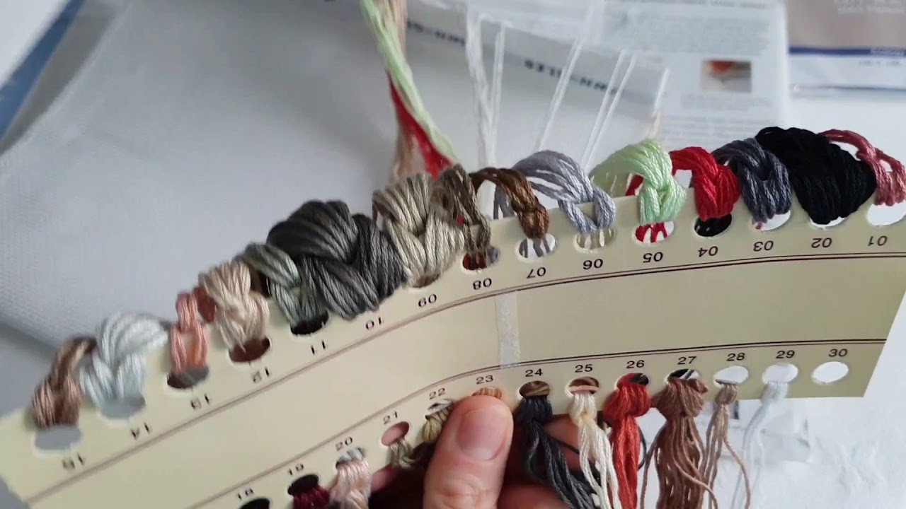 Punto de cruz. Interpretación de un kit de Aliexpress y uso del organizador