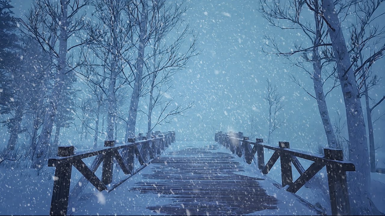 Relaxing Heavy Snowfall Sounds for Sleeping 💤 3 Hours Cozy Winter Ambience, No Music, ASMR