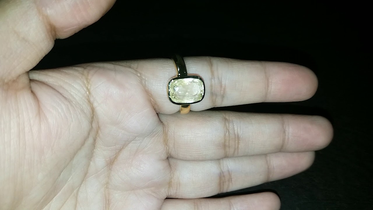 100% Natural and Effective Yellow Sapphire Gemstone
