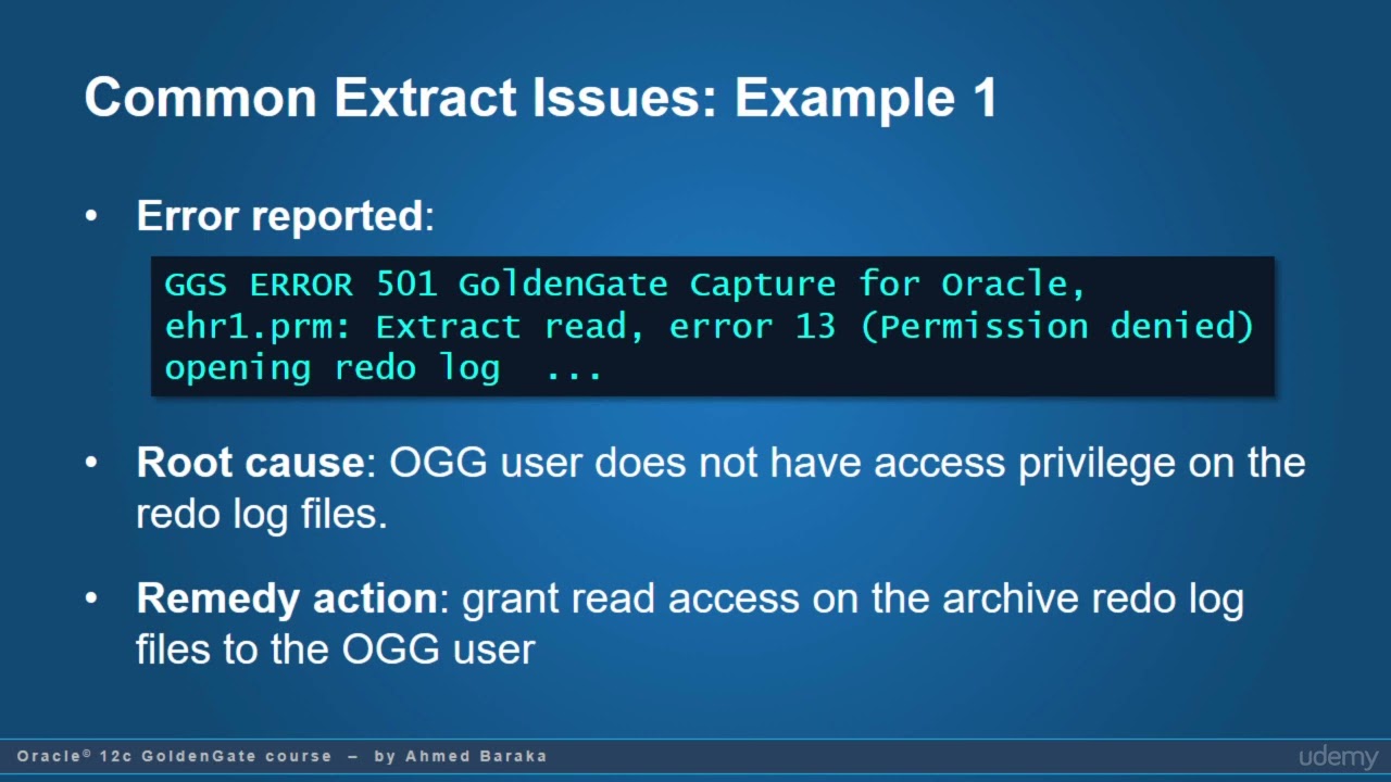46   Troubleshooting Oracle GoldenGate