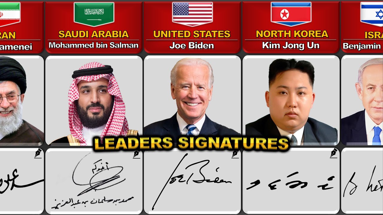 World Leaders Coolest Signature From Different Countries