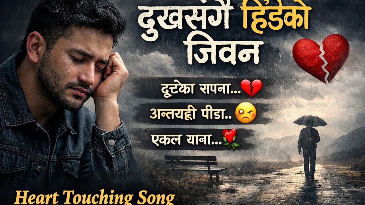 दुखसँगै हिँडेको जिवन 😥 | Nepali Sad Geet | AI Generated Long Audio