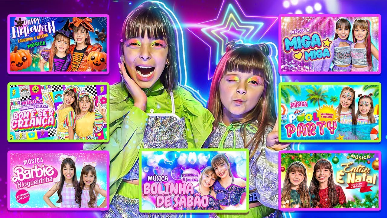 TODAS AS MÚSICAS E CLIPES DA LAURINHA E HELENA PRA VOCÊS
