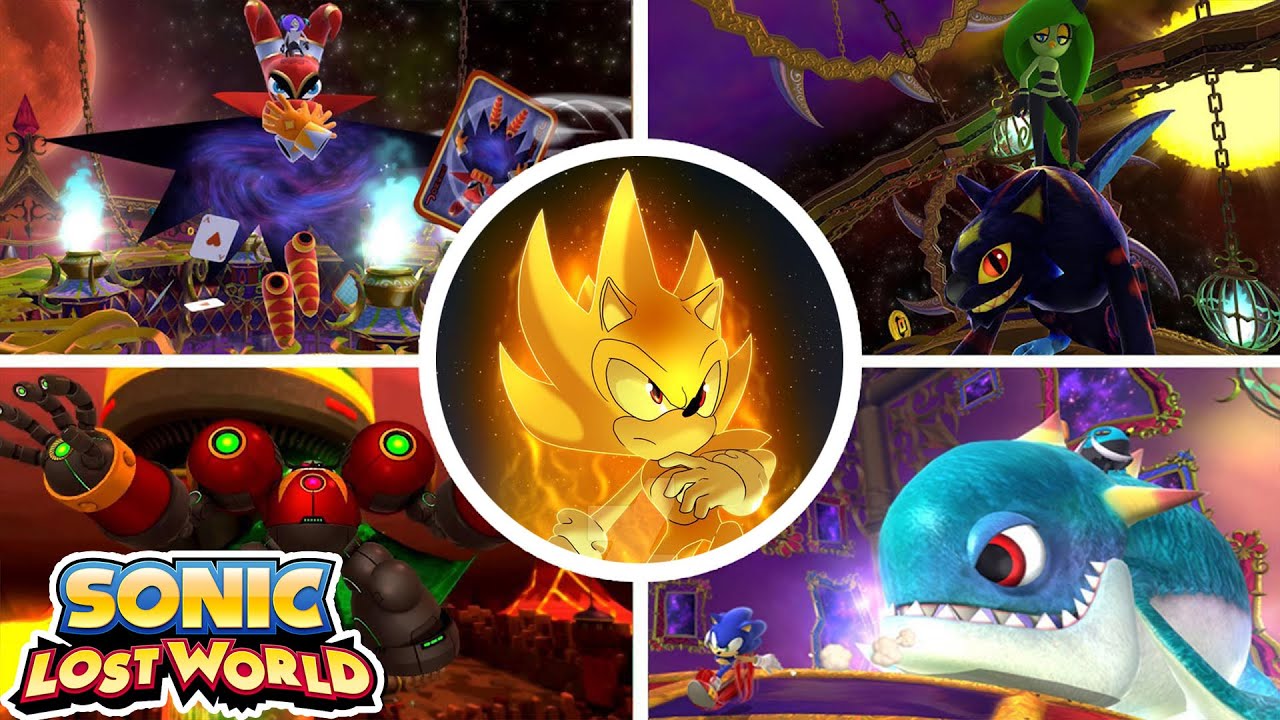 Sonic Lost World + Nightmare & Hidden DLC — все боссы [без урона]