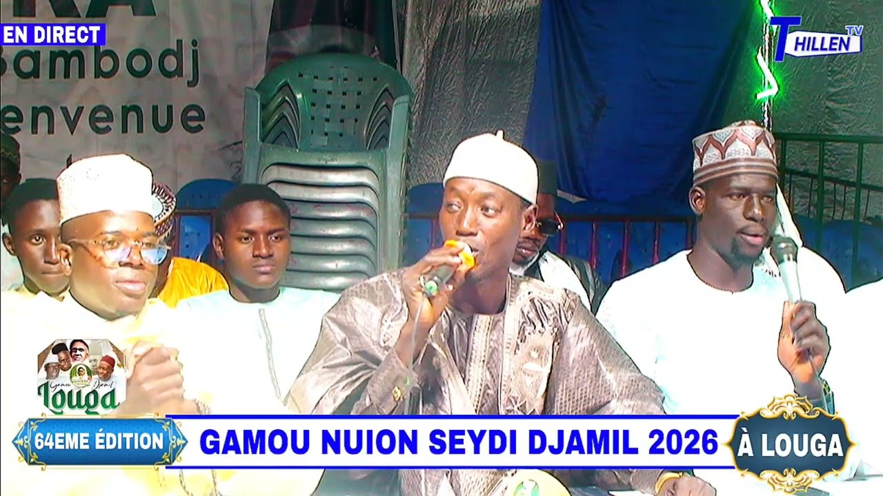 🔴ANIMATION ZIKAR GAMOU SEYDI DJAMIL AVEC S.NOGAYE BABA GUEYE 2026 À LOUGA 