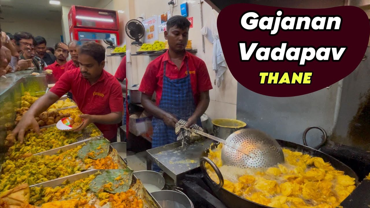 Thane ka famous vadapav part 10 || Gajanan vadapav || mumbai street food 