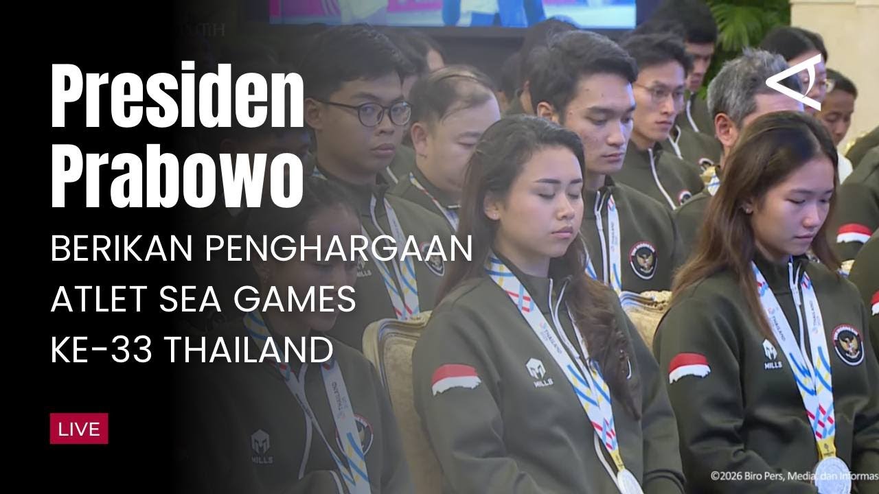 [LIVE] Presiden Prabowo Berikan Penghargaan Atlet SEA Games Ke-33 Thailand