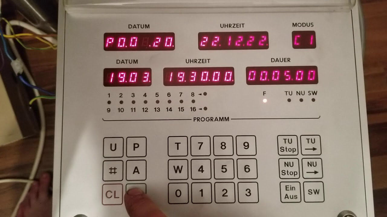 Hörz HEW DC II programmieren