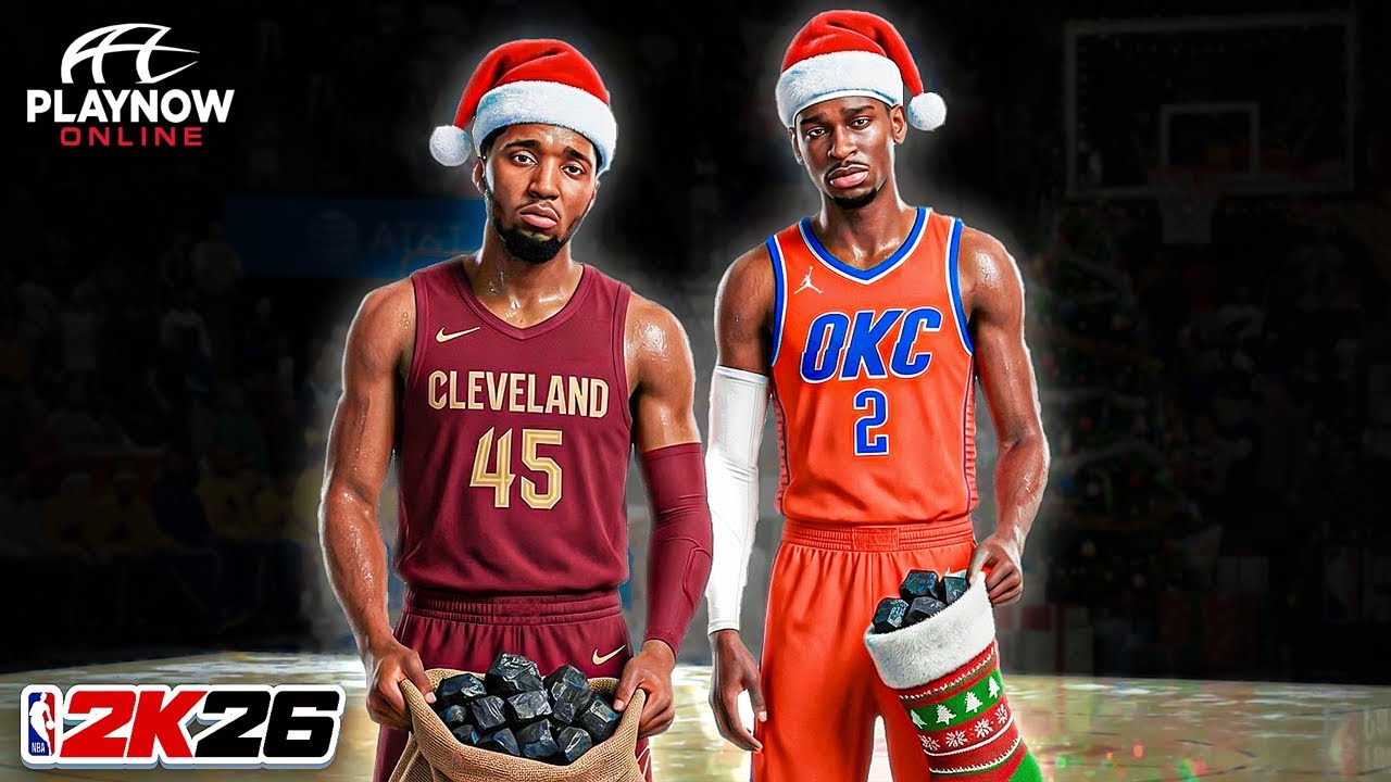 Using the Christmas Day LOSERS in NBA 2K26 Play Now Online