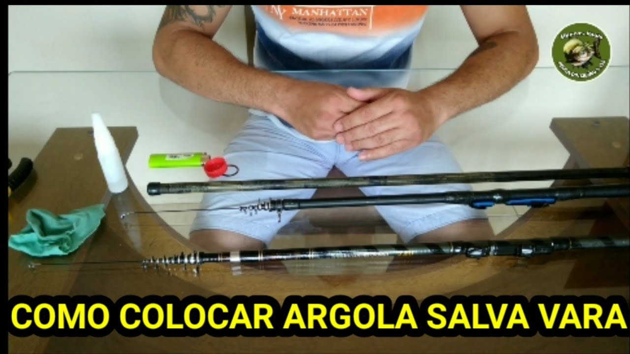 Como trocar ou colocar argola  salva varas e trocar ponteira da ultra light
