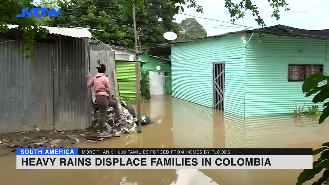 Heavy rains displace families in Colombia