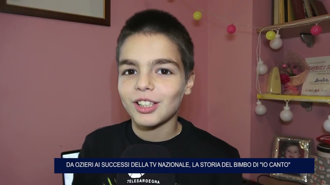 OZIERI. WALTER PUDDINU, 10 ANNI, STAR DI IO CANTO GENERATION  11 10 2024