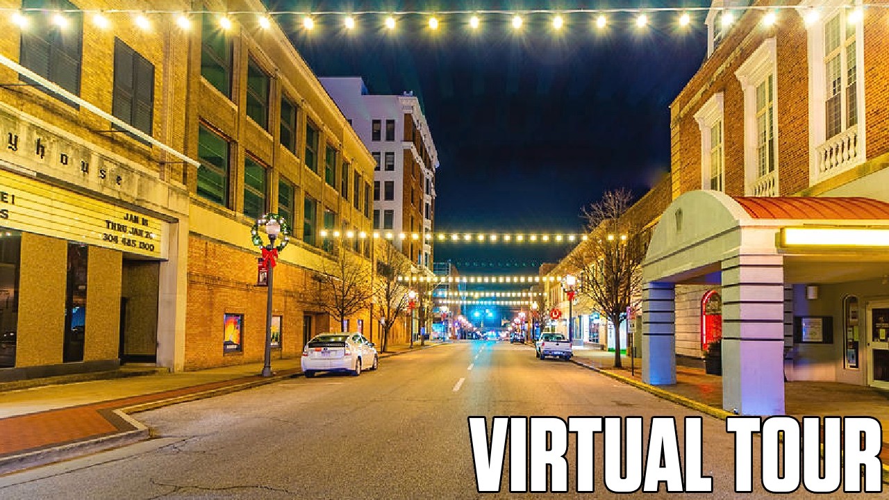 Driving through Parkersburg, West Virginia (NIGHT) | Virtual Tour