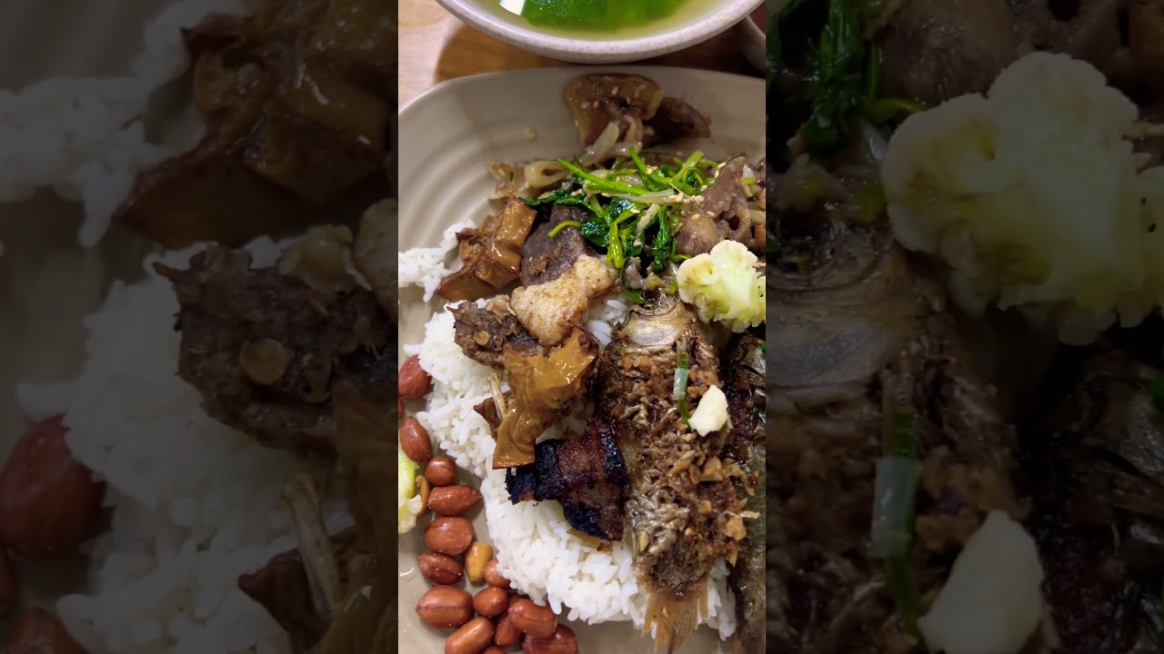 Rice dish of Vietnamese common folks - Cơm trưa bình dân