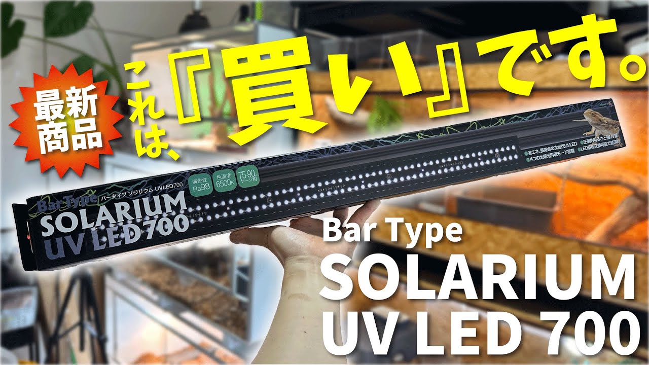 最強爬虫類用UVライト誕生！？バータイプ ソラリウムは即買い必死の性能でした！《Bar Type SOLARIUM UV LED 》