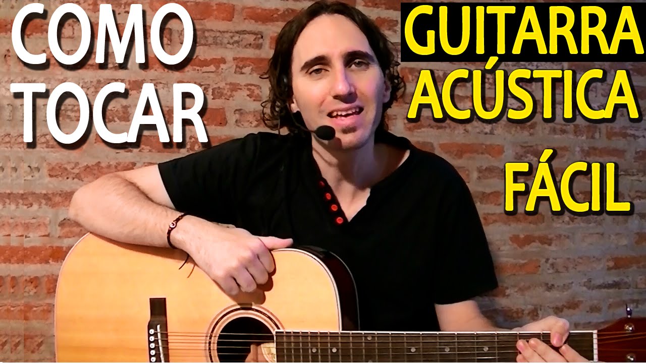 Como Aprender a Tocar Guitarra Acústica Para Principiantes / Ejercicios Faciles Mano Derecha TCDG