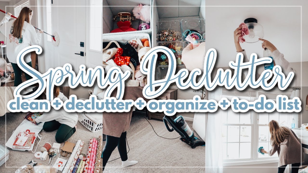 EXTREME SPRING DECLUTTERING // clean, declutter, organize with me // tackling my to-do list!
